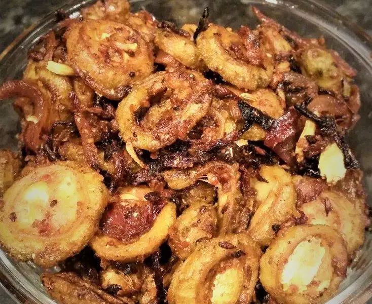 Achari Karela(Bitter Gourd in pickling spices)