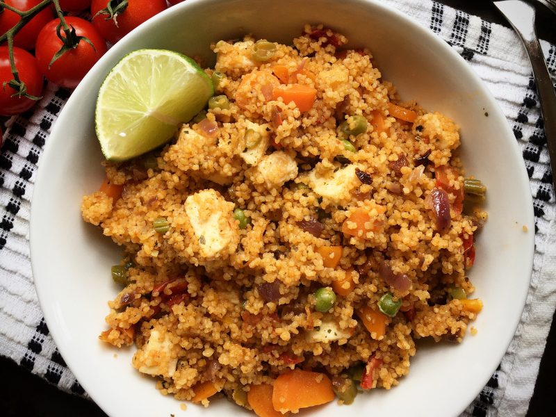 Vegetable Couscous with paneer