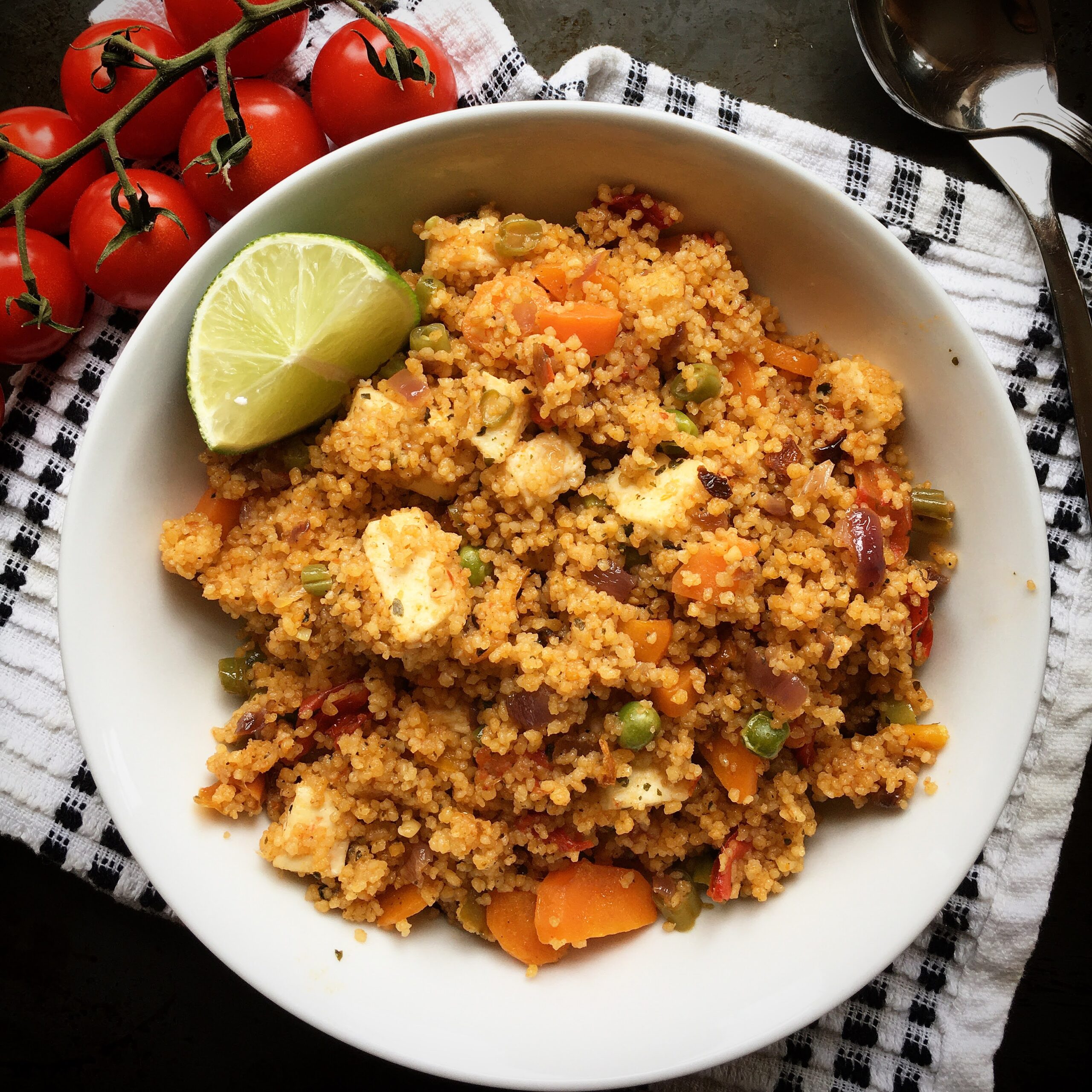 Vegetable Couscous with paneer