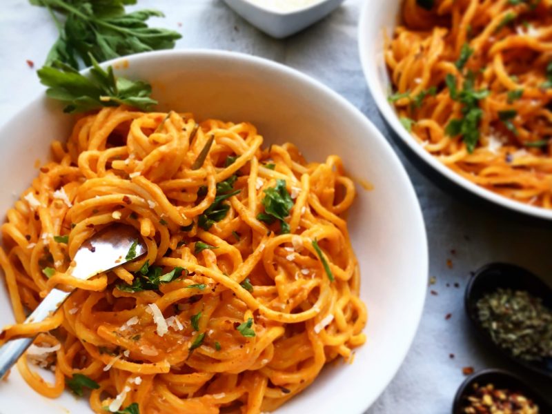 Creamy Roasted Red Pepper Pasta