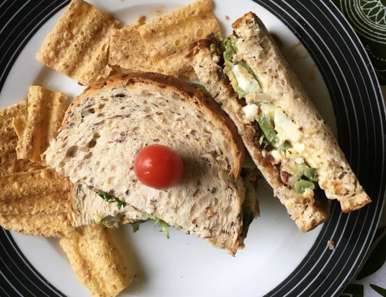 Egg Mayonnaise Sandwich with Avocado