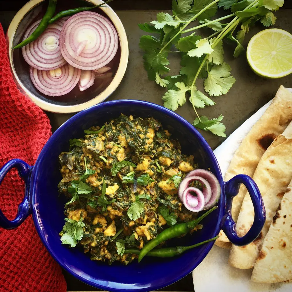 Palak Paneer Bhurji