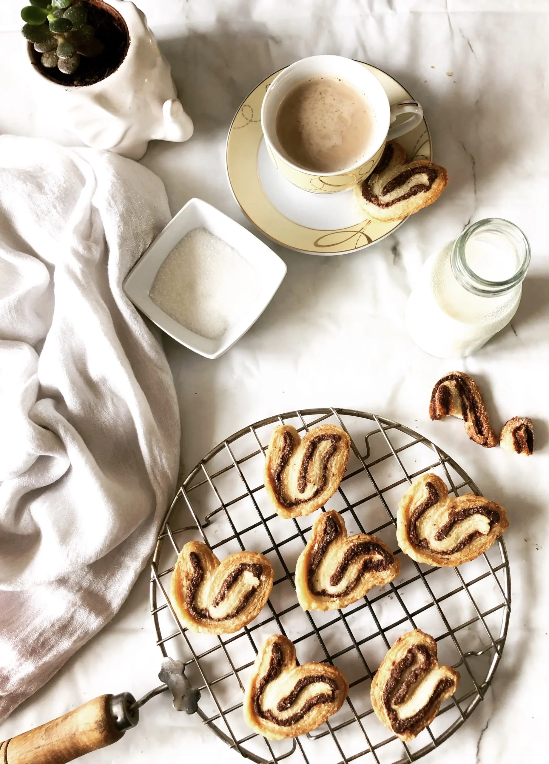 Nutella Palmiers /Easiest Cookies Ever