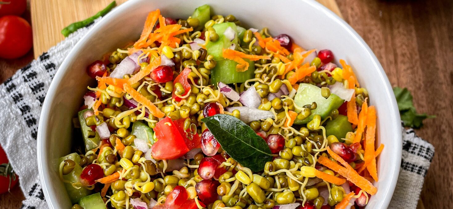 Healthy Moong Sprouts Salad with a Twist