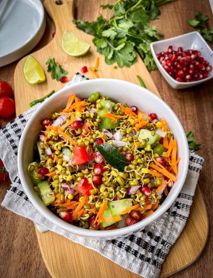Healthy Moong Sprouts Salad with a Twist