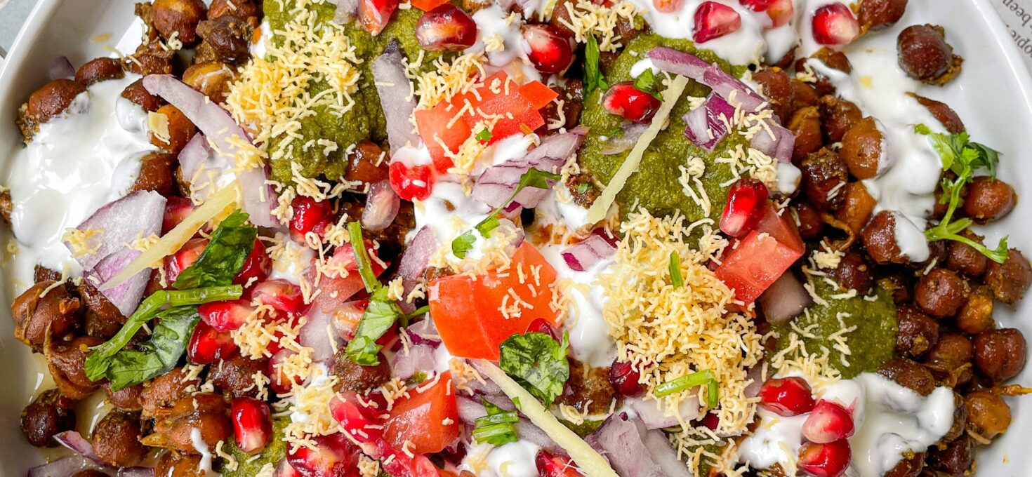 Kala Chana Chaat (Black Chickpeas Chaat )