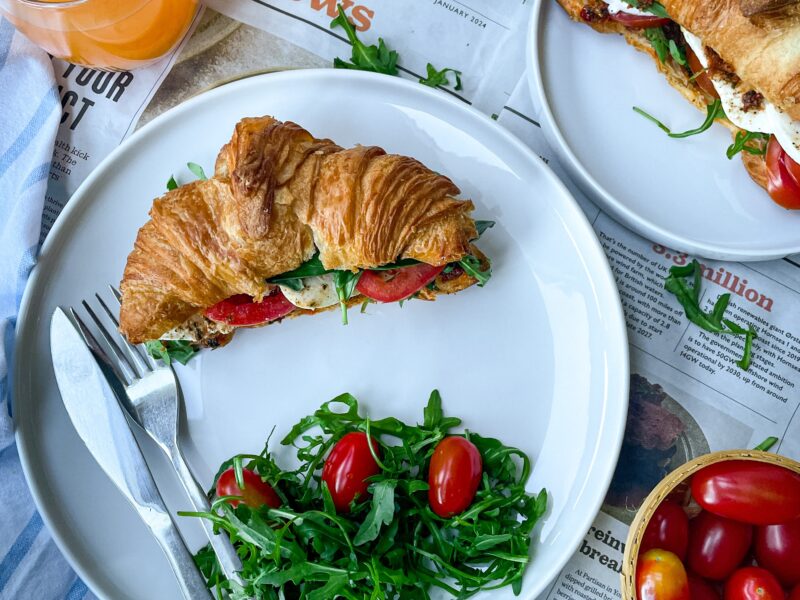 Caprese Croissant Sandwich