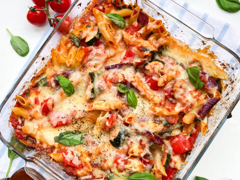 Roasted Veg Pasta Bake