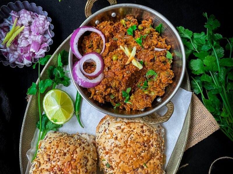 Soya Keema Pav
