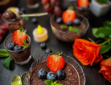 Eggless Chocolate Pudding