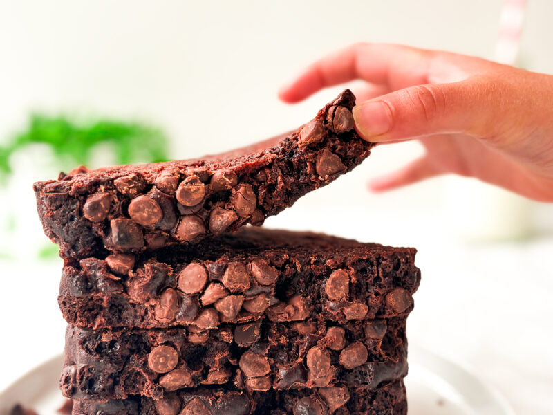 Eggless Double Chocolate Banana Bread