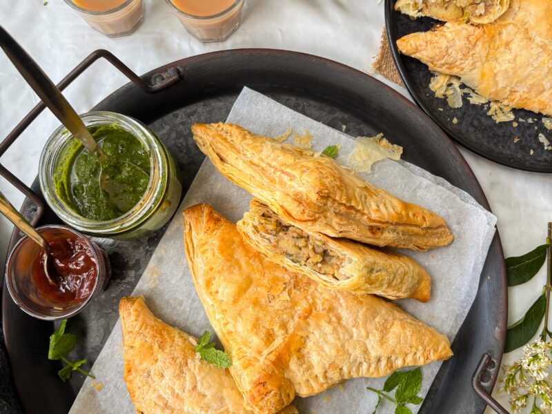 Puff Pastry samosa