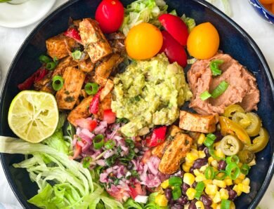 High Protein Veggie Burrito Bowl