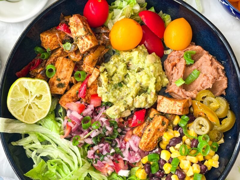High Protein Veggie Burrito Bowl