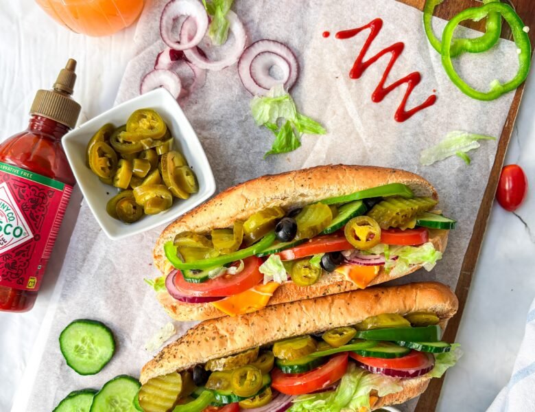 Veggie Delight Sandwich (Subway Style )