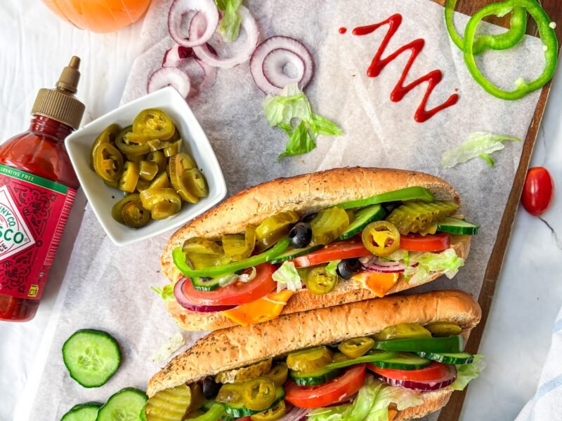 Veggie Delight Sandwich (Subway Style )